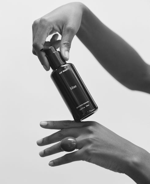 CAP Beauty - Blue Soothing Cleanser - Hands - Front View